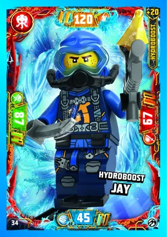 NINJAGO Trading Card Game (German) Series 7 - # 34 Hydroboost JAY