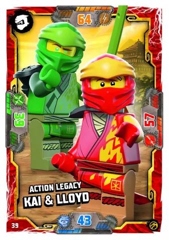 NINJAGO Trading Card Game (German) Series 7 - # 39 Action Legacy Kai & Lloyd