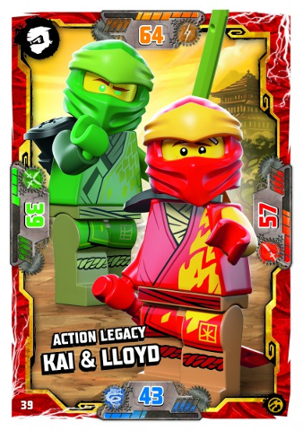 NINJAGO Trading Card Game (German) Series 7 - # 39 Action Legacy Kai & Lloyd