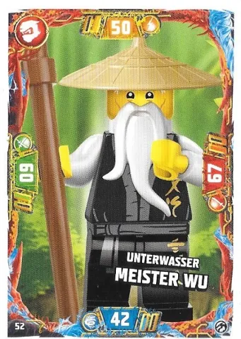 NINJAGO Trading Card Game (German) Series 7 - # 52 Unterwasser Meister Wu