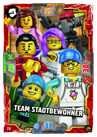 NINJAGO Trading Card Game (German) Series 7 - # 73 Team Stadtbewohner