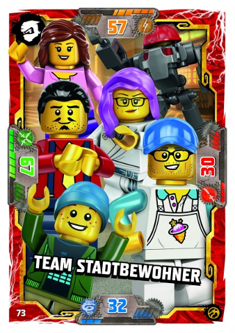 NINJAGO Trading Card Game (German) Series 7 - # 73 Team Stadtbewohner