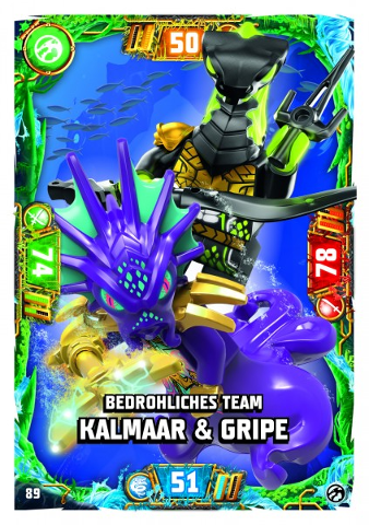 NINJAGO Trading Card Game (German) Series 7 - # 89 Bedrohliches Team Kalmaar & Gripe