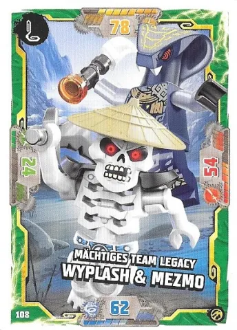 NINJAGO Trading Card Game (German) Series 7 - # 108 Mächtiges Team Legacy Wyplash & Mezmo