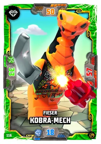 NINJAGO Trading Card Game (German) Series 7 - # 116 Fieser Kobra-Mech