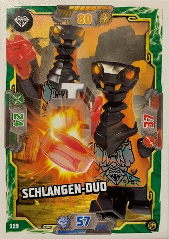 NINJAGO Trading Card Game (German) Series 7 - # 119 Schlangen-Duo