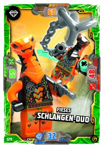 NINJAGO Trading Card Game (German) Series 7 - # 120 Fieses Schlangen-Duo