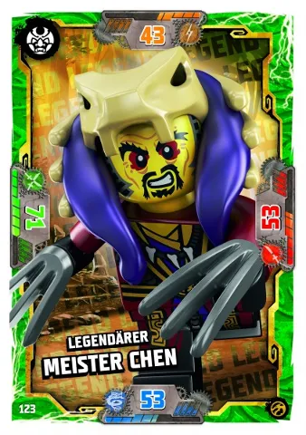 NINJAGO Trading Card Game (German) Series 7 - # 123 Legendärer Meister Chen