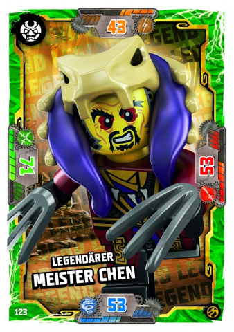 NINJAGO Trading Card Game (German) Series 7 - # 123 Legendärer Meister Chen