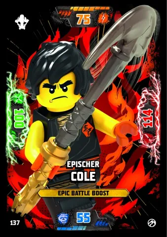 NINJAGO Trading Card Game (German) Series 7 - # 137 Epischer Cole