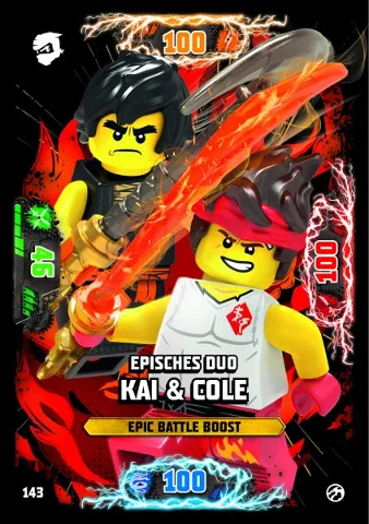NINJAGO Trading Card Game (German) Series 7 - # 143 Episches Duo Kai & Cole