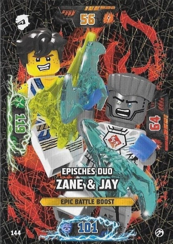 NINJAGO Trading Card Game (German) Series 7 - # 144 Episches Duo Zane & Jay