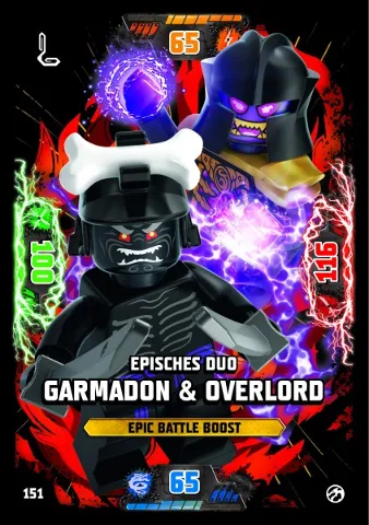 NINJAGO Trading Card Game (German) Series 7 - # 151 Episches Duo Garmadon & Overlord