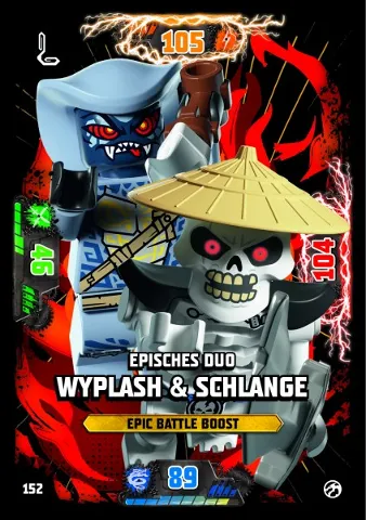 NINJAGO Trading Card Game (German) Series 7 - # 152 Episches Duo Wyplash & Schlange
