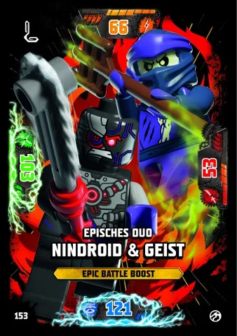 NINJAGO Trading Card Game (German) Series 7 - # 153 Episches Duo Nindroid & Geist