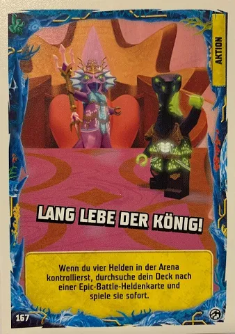 NINJAGO Trading Card Game (German) Series 7 - # 167 Lang lebe der König!