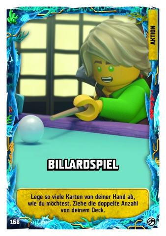 NINJAGO Trading Card Game (German) Series 7 - # 168 Billardspiel
