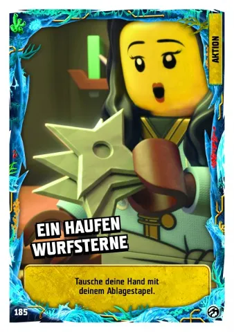 NINJAGO Trading Card Game (German) Series 7 - # 185 Ein Haufen Wurfsterne