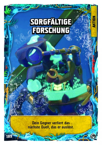 NINJAGO Trading Card Game (German) Series 7 - # 189 Sorgfältige Forschung