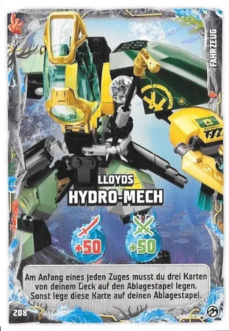 NINJAGO Trading Card Game (German) Series 7 - # 208 Lloyds Hydro-Mech
