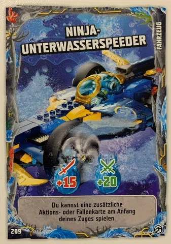 NINJAGO Trading Card Game (German) Series 7 - # 209 Ninja-Unterwasserspeeder
