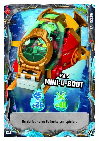 NINJAGO Trading Card Game (German) Series 7 - # 212 Kais Mini-U-Boot