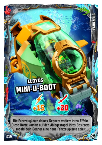 NINJAGO Trading Card Game (German) Series 7 - # 216 Lloyds Mini-U-Boot