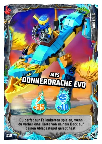 NINJAGO Trading Card Game (German) Series 7 - # 219 Jays Donnerdrache Evo