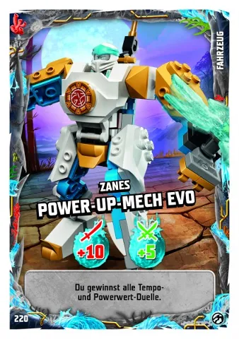 NINJAGO Trading Card Game (German) Series 7 - # 220 Zanes Power-Up-Mech Evo