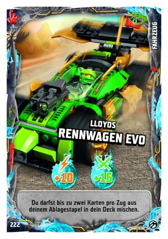 NINJAGO Trading Card Game (German) Series 7 - # 222 Lloyds Rennwagen Evo