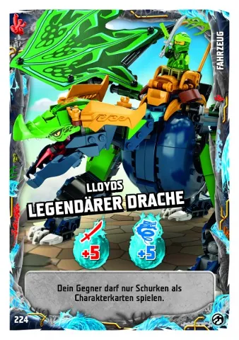 NINJAGO Trading Card Game (German) Series 7 - # 224 Lloyds Legendärer Drache