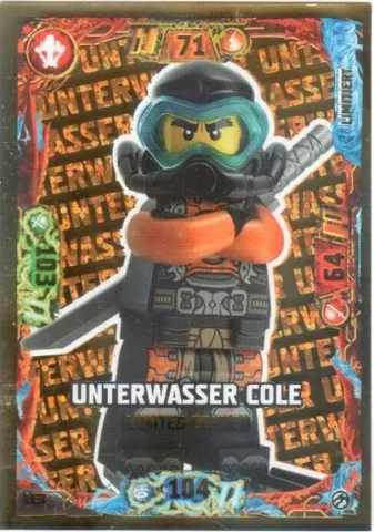 NINJAGO Trading Card Game (German) Series 7 - # LE3 Unterwasser Cole Limited Edition