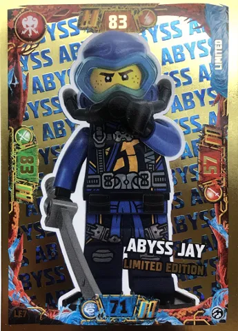 NINJAGO Trading Card Game (English) Series 7 - # LE7 Abyss Jay Limited Edition