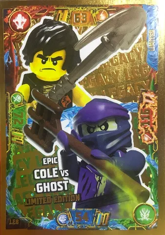 NINJAGO Trading Card Game (English) Series 7 - # LE8 Epic Cole vs Ghost Limited Edition