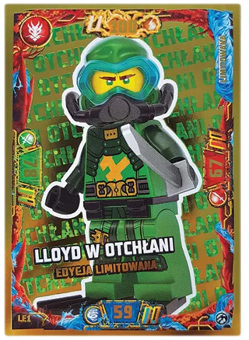 NINJAGO Trading Card Game (Polish) Series 7 - # LE1 Lloyd w otchłani Edycja Limitowana