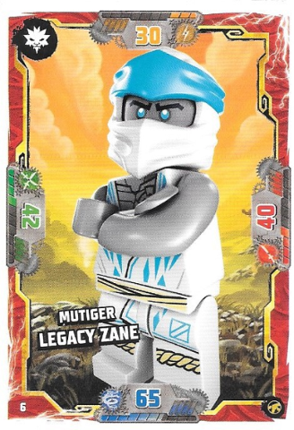 NINJAGO Trading Card Game (German) Series 8 (Next Level) - # 6 Mutiger Legacy Zane