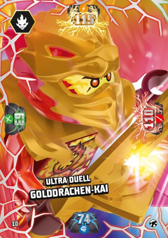 NINJAGO Trading Card Game (German) Series 8 (Next Level) - # 10 Ultra Duell Golddrachen-Kai