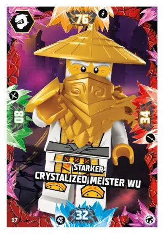 NINJAGO Trading Card Game (German) Series 8 (Next Level) - # 17 Starker Crystalized Meister Wu