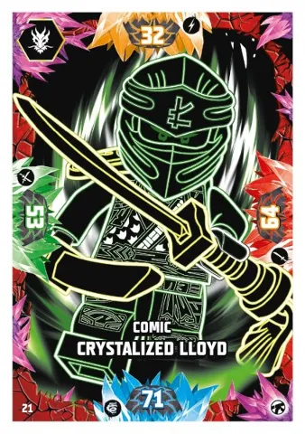 NINJAGO Trading Card Game (German) Series 8 (Next Level) - # 21 Comic Crystalized Lloyd