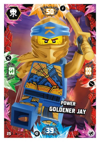 NINJAGO Trading Card Game (German) Series 8 (Next Level) - # 25 Power Goldener Jay