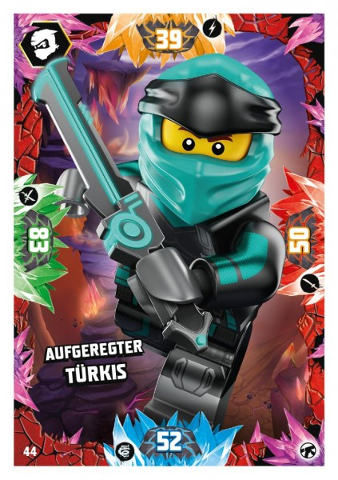 NINJAGO Trading Card Game (German) Series 8 (Next Level) - # 44 Aufgeregter Türkis