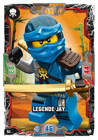 NINJAGO Trading Card Game (German) Series 8 (Next Level) - # 51 Legende Jay