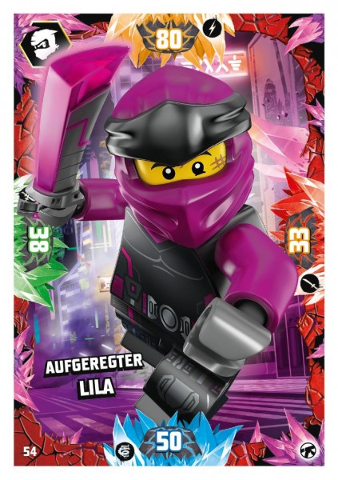 NINJAGO Trading Card Game (German) Series 8 (Next Level) - # 54 Aufgeregter Lila