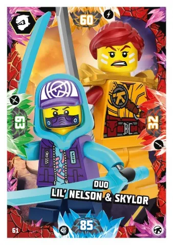 NINJAGO Trading Card Game (German) Series 8 (Next Level) - # 61 Duo Lil' Nelson & Skylor