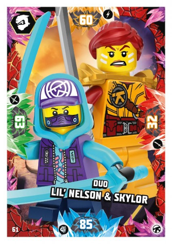 NINJAGO Trading Card Game (German) Series 8 (Next Level) - # 61 Duo Lil' Nelson & Skylor