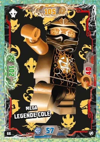 NINJAGO Trading Card Game (German) Series 8 (Next Level) - # 66 Mega Legende Cole