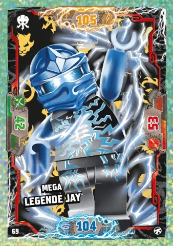 NINJAGO Trading Card Game (German) Series 8 (Next Level) - # 69 Mega Legende Jay