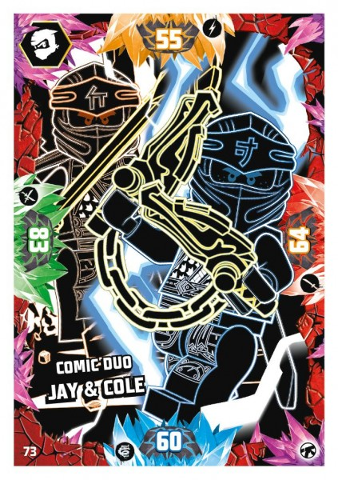 NINJAGO Trading Card Game (German) Series 8 (Next Level) - # 73 Comic Duo Jay & Cole