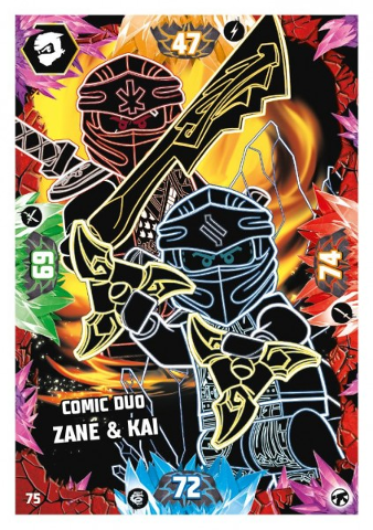 NINJAGO Trading Card Game (German) Series 8 (Next Level) - # 75 Comic Duo - Zane & Kai