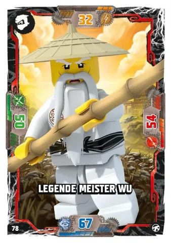 NINJAGO Trading Card Game (German) Series 8 (Next Level) - # 78 Legende Meister Wu